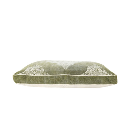 Medallion Stonewash Pillow Dog Bed with Removable Cover