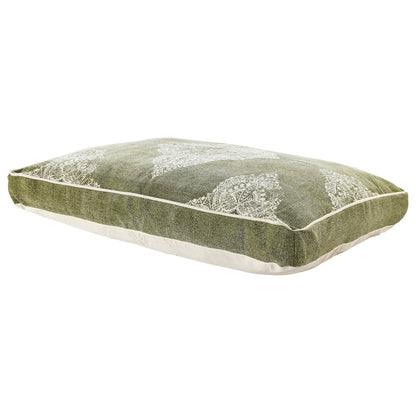 Medallion Stonewash Pillow Dog Bed with Removable Cover