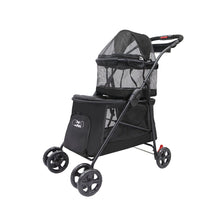 Double Decker Pet Stroller - Black