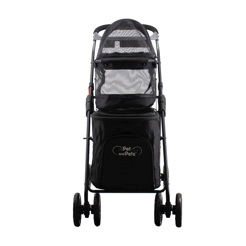 Double Decker Pet Stroller - Black