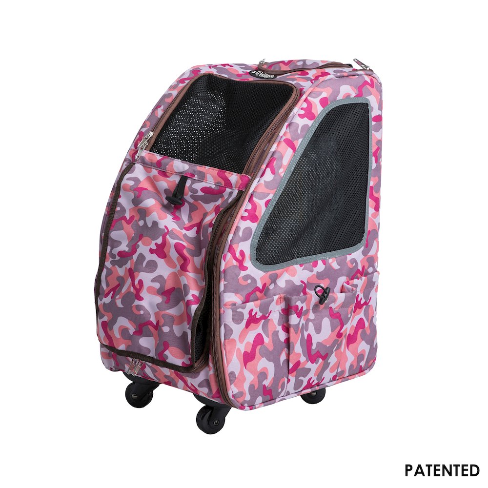 Pink Camo 5-In-1 Pet Carrier