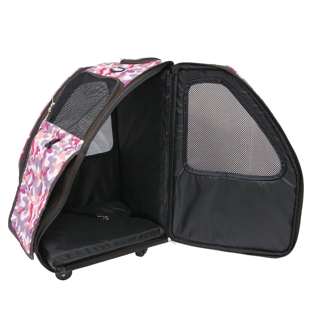 Pink Camo 5-In-1 Pet Carrier
