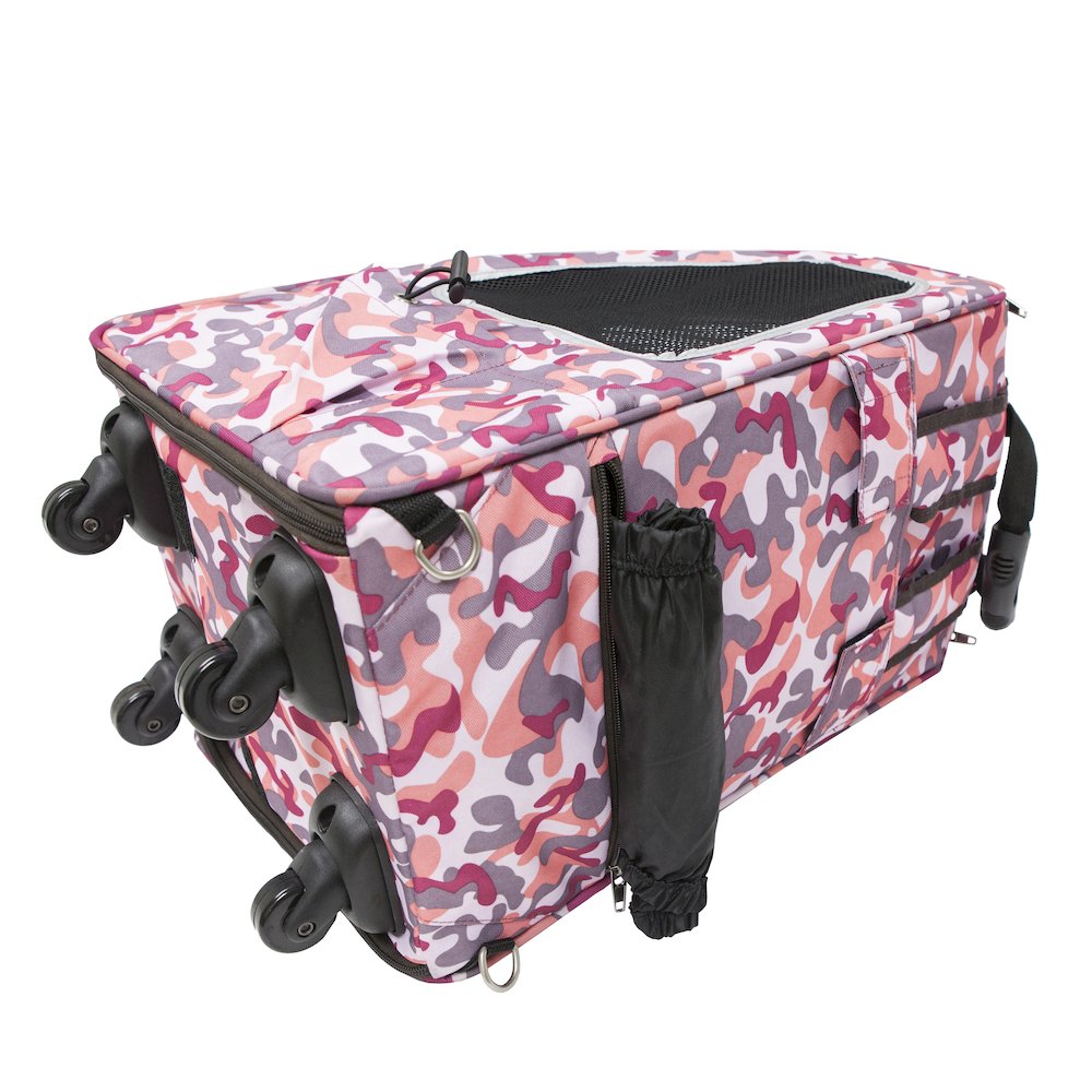 Pink Camo 5-In-1 Pet Carrier