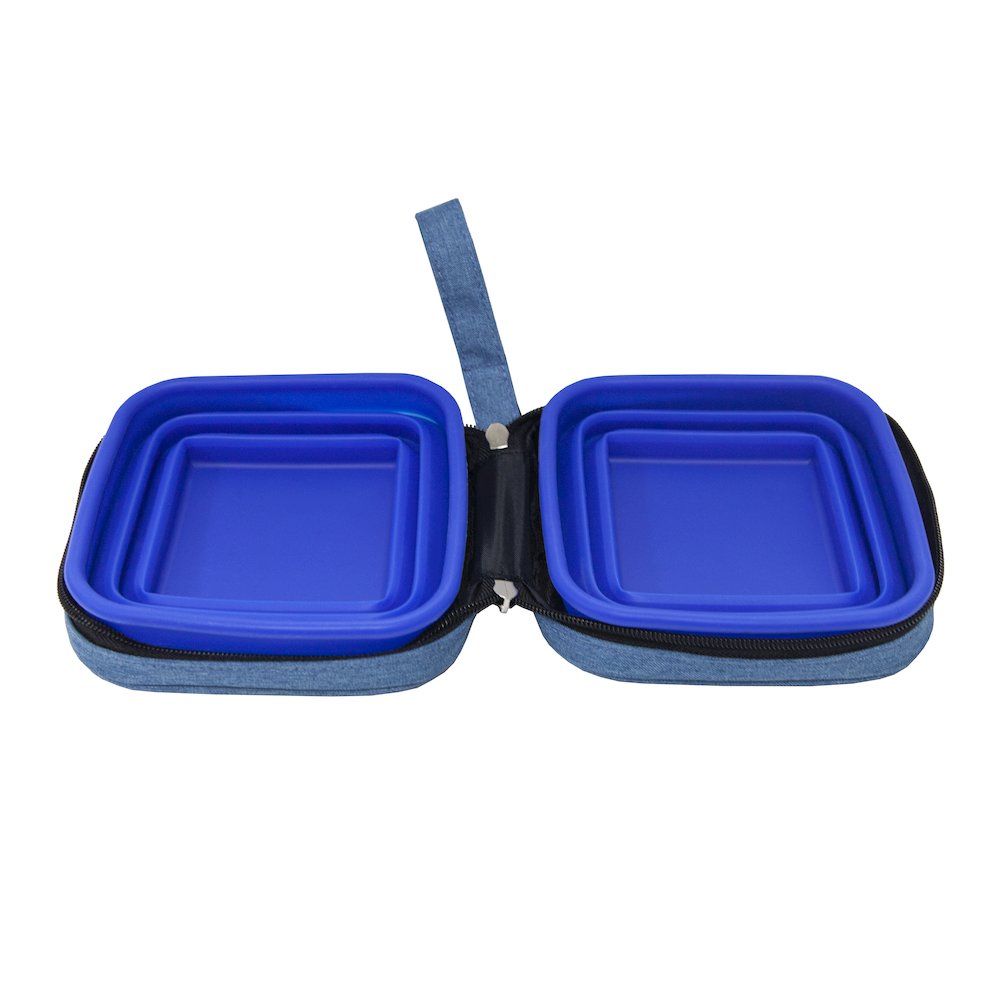 2-In-1 Portabowl Pet Bowl - Blue