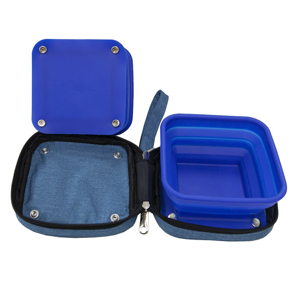 2-In-1 Portabowl Pet Bowl - Blue