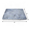 Bison Pets Suede-Upholstered Memory Foam Pet Bed Mat, Sage Green & Gray