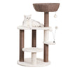 Group Quartz Handwoven Eco-Friendly Cat Tree, Paper Rope Scratching Posts, 36"
