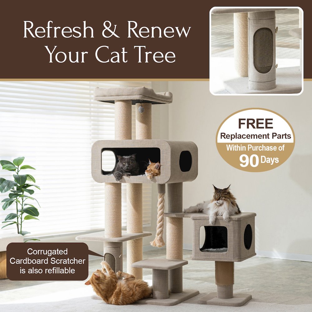 71” Grand Maine Coon Cat Tree – Ontario
