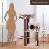 50-in Cowboy Western Style Cat Tree, Brown