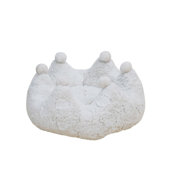 White Crown Cat Bed with Removable, Washable Bed