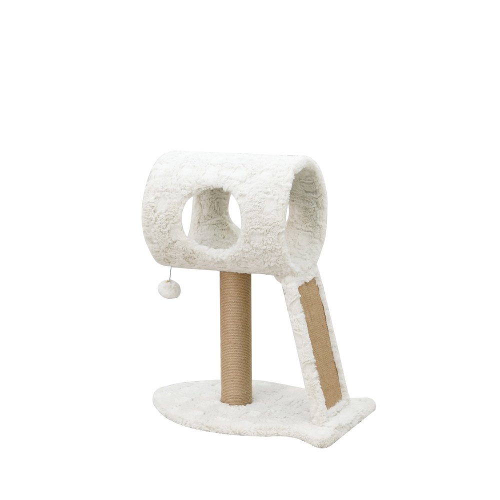 Minimalistic Fished Shaped Cat Perch - 28"H, 2 Level, Medium, Space Needle