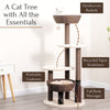 49-in Pharoah Cat Tree, Brown