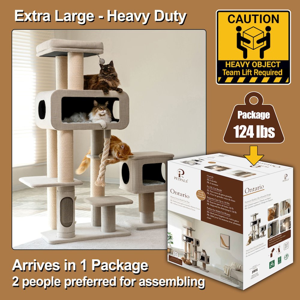 71” Grand Maine Coon Cat Tree – Ontario