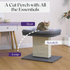 Mellow 2-Level 19" Cat Perch with Replaceable Parts, Washable Bed