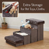 Charcoal 4 Level Pet Stairs