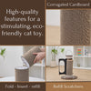 PetPals Eco-Scratcher Refill 1 Replacement Cardboard Cat Scratcher Inserts, Set of 2
