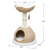 29-in Walk Up Paper Rope Condo & Perch With Sisal Post Cat Tree, Tan & Cream