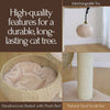 23-in Paper Rope Hand Woven Condo & Perch Cat Tree, Natural