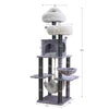 Bradbury 7-Level 62.5” Modern Cat Tree with Replaceable Parts, Washable Beds
