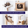 Cedar 3-Level 29.7" Cat Tree for Small Cats & Kittens with Replaceable Parts