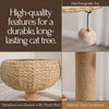 30-in Paper Rope Hand Woven Condo & Perch Cat Tree, Beige