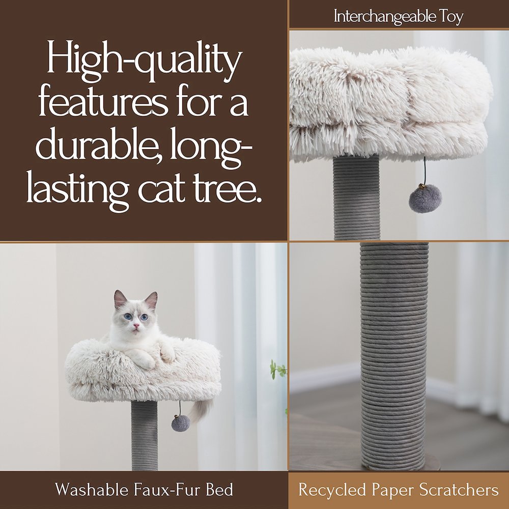 42-in Cullen Mid-Century Modern Cat Tree