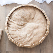 Paper Rope Wicker Design Round Cat Bed