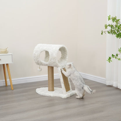 Minimalistic Fished Shaped Cat Perch - 28"H, 2 Level, Medium, Space Needle