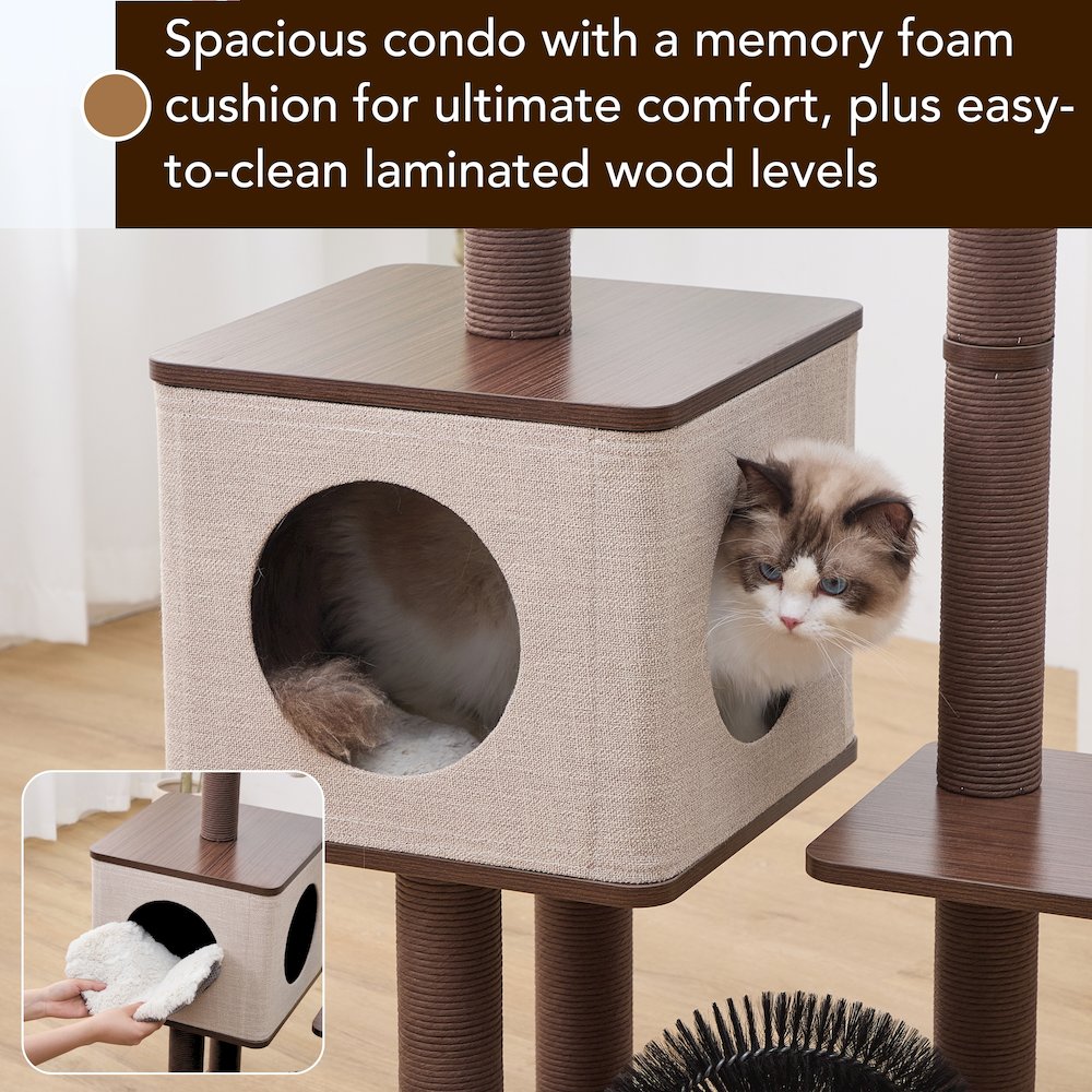 Elevate 2.0 Cat Tree, Brown & Grey