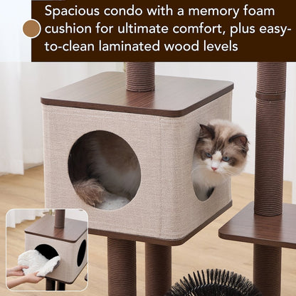 Elevate 2.0 Cat Tree, Brown & Grey