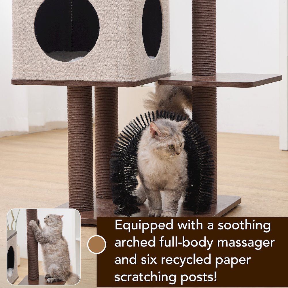 Elevate 2.0 Cat Tree, Brown & Grey
