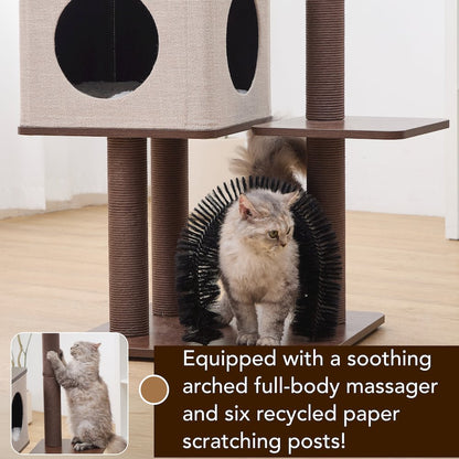 Elevate 2.0 Cat Tree, Brown & Grey