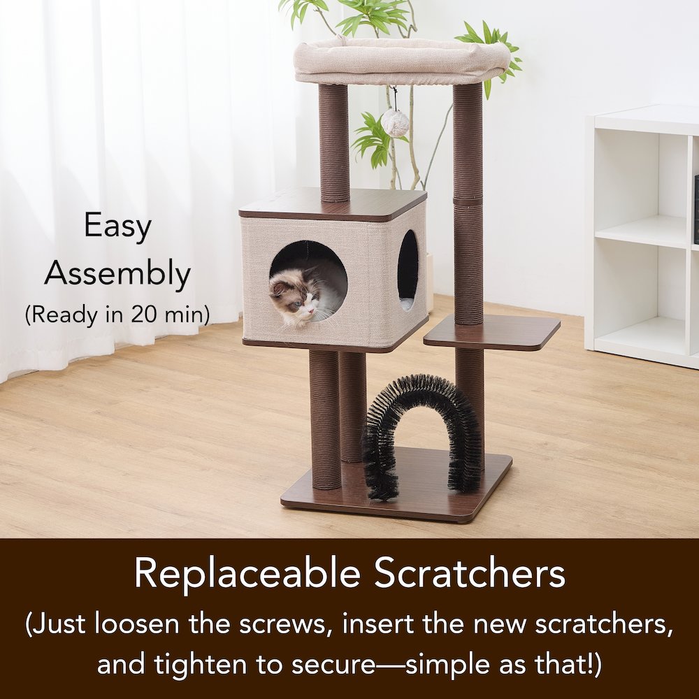 Elevate 2.0 Cat Tree, Brown & Grey