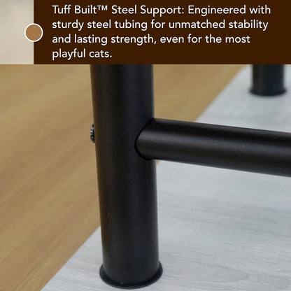 54-in Grayson Industrial Modern Cat Tree, Grey