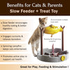 Grilled Fish Toy Slow Feeder and Treat Dispenser with Rotating Fish