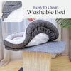 Mellow 2-Level 19" Cat Perch with Replaceable Parts, Washable Bed