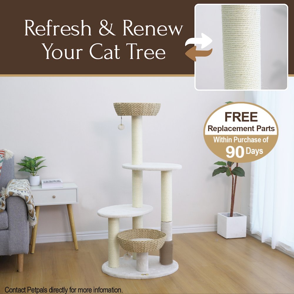 Boho Chic Style Handwoven 5-Level Cat Tree