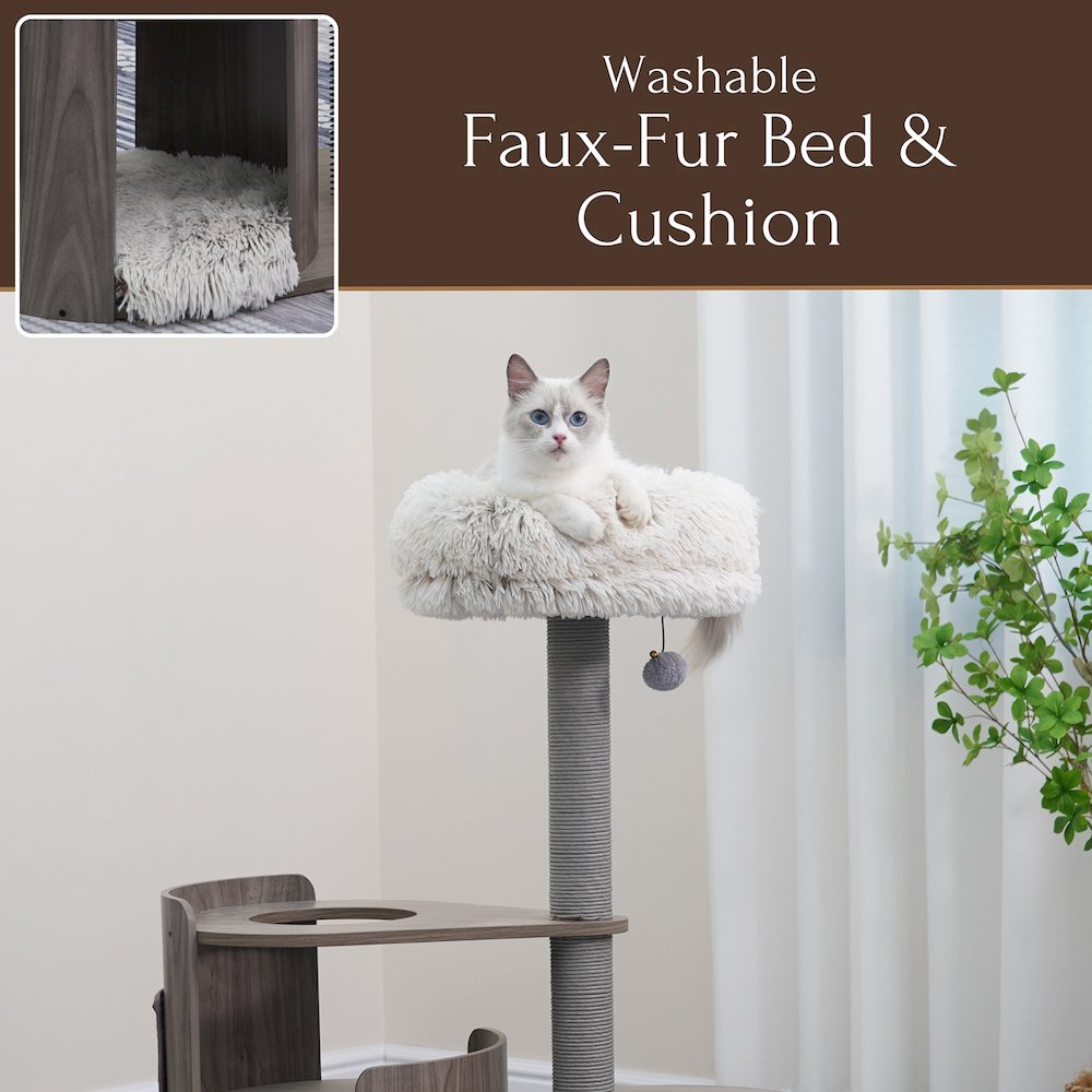 42-in Cullen Mid-Century Modern Cat Tree