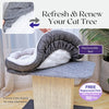 Mellow 2-Level 19" Cat Perch with Replaceable Parts, Washable Bed