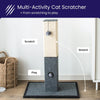 Minimalist Natural Sisal Cat Scratching Post with Peek-a-Boo Ball Toy