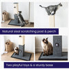 Minimalist Natural Sisal Cat Scratching Post with Peek-a-Boo Ball Toy