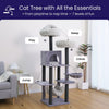 Bradbury 7-Level 62.5” Modern Cat Tree with Replaceable Parts, Washable Beds