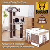 50-in Cowboy Western Style Cat Tree, Brown