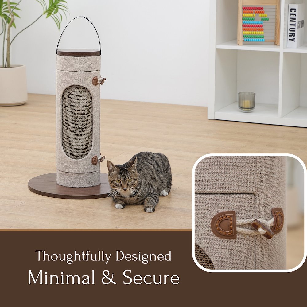 Eco-Scratcher Cat Scratching Board with Replaceable Recycled Insert