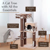 50-in Cowboy Western Style Cat Tree, Brown