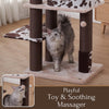 50-in Cowboy Western Style Cat Tree, Brown