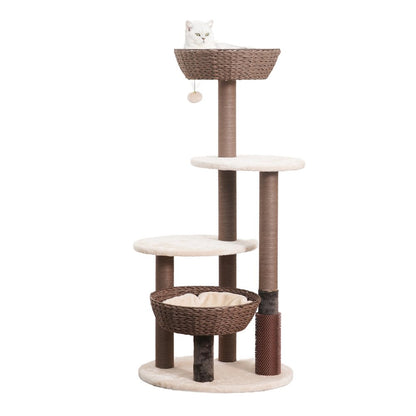 49-in Pharoah Cat Tree, Brown