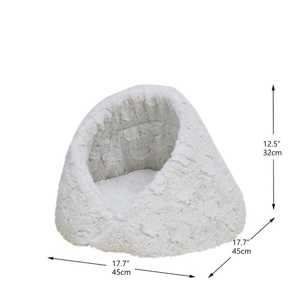 Rose Cradle Cat Bed, White