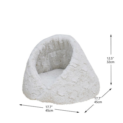 Rose Cradle Cat Bed, White