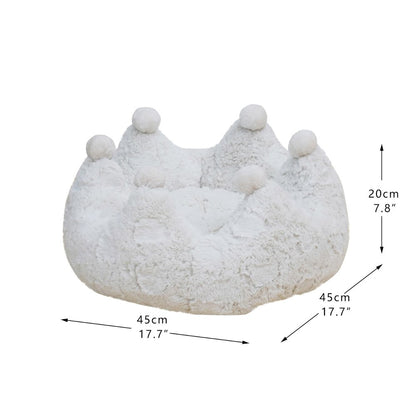 White Crown Cat Bed with Removable, Washable Bed